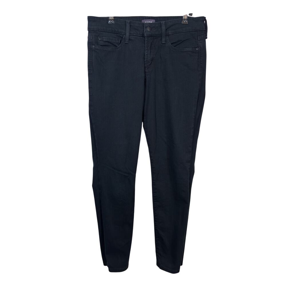 NYDJ Alina Convertible Ankle Jeans Womens 4 Black Lift Tuck Technology Stretch